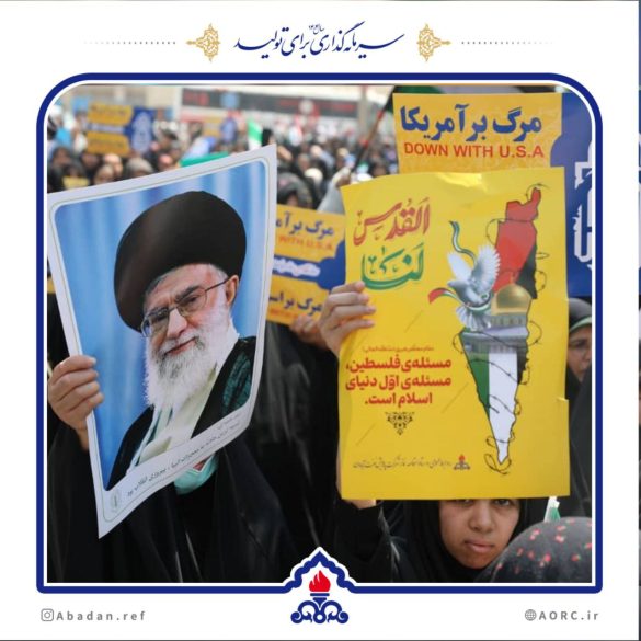 10 2 585x585 - حضور مدیریت و کارکنان شرکت پالایش نفت آبادان در راهپیمایی روز جهانی قدس